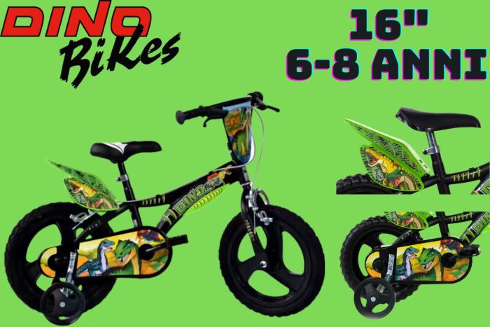 Bicicletta DINO T REX 16 Pollici
