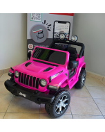 Auto Elettrica per Bambini JEEP FIAT Wrangler RUBICON 12V Mp4-Rosa  (Espositiva)