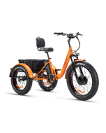 Triciclo Bicicletta Elettrica Z-TECH ZT-80-A "FAT TRIKE " 3 Ruote 24"/20" 250W 13 Ah 48V Batteria Litio 