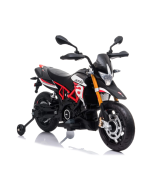 Moto Elettrica per Bambini Aprilia Racing Dorsoduro 12V Ruote in EVA-Rosso