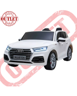 Auto Elettrica Per Bambini AUDI Q5 New Model S Line 12V 2 Posti Monitor 4" Bianco (Seconda Scelta)