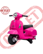 Moto Scooter Elettrico per Bambini Piaggio Vespa Mini GTS Super 6V- Rosa - Seconda Scelta