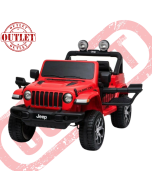Auto Macchina Elettrica per Bambini JEEP FIAT Wrangler RUBICON 12V 2 Posti ( Seconda Scelta ) -Rosso