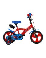 Bicicletta Bambino Marvel Spider-Man 12" Volare con Borraccia e Rotelle