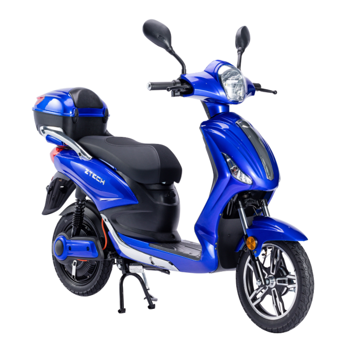 Bicicletta Elettrica Scooter Z-TECH ZT-09-TC 500W 20Ah 48V Batteria Piombo-Blu