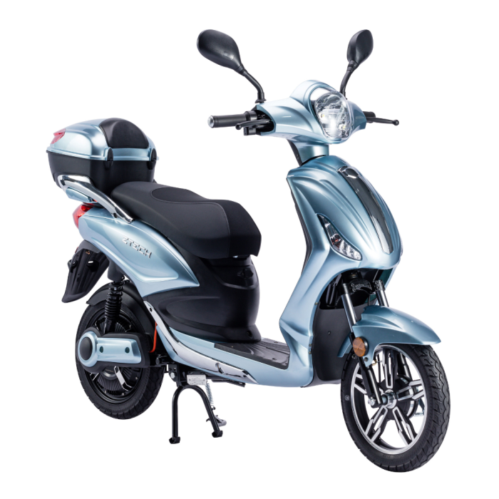 Bicicletta Elettrica Scooter Z-TECH ZT-09-TA NEW 250W 12 Ah 48V Batteria Piombo-Azzurro