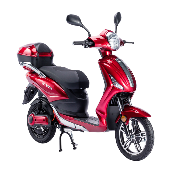 Bicicletta Elettrica Scooter Z-TECH ZT-09-TA NEW 250W 12 Ah 48V Batteria Piombo-Rosso