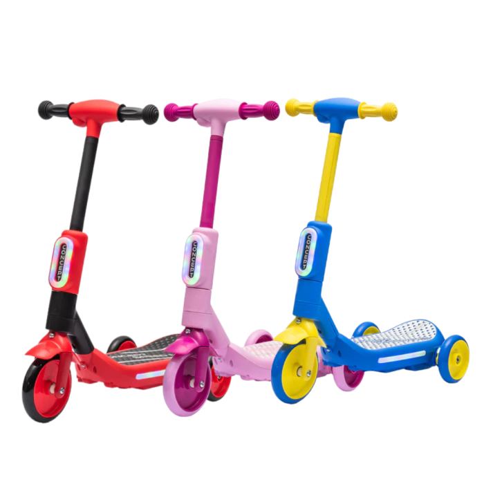 Monopattino Elettrico per Bambini Deluxe 3 Ruote + Casco e Kit Protezioni