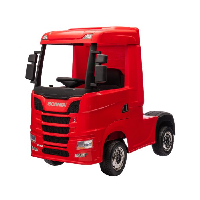 Camion Elettrico Per Bambini  Scania 24V Porte Apribili-Rosso