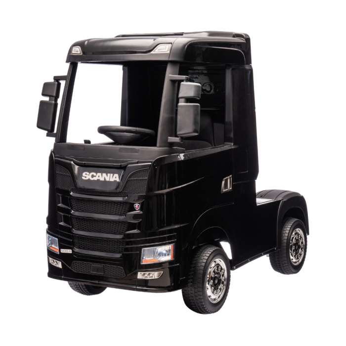Camion Elettrico Per Bambini  Scania 24V Porte Apribili-Nero
