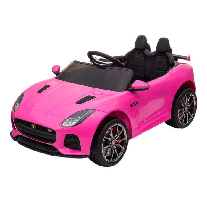 Auto Elettrica per Bambini Jaguar F-TYPE SVR 12V - Sedile in Pelle -Rosa