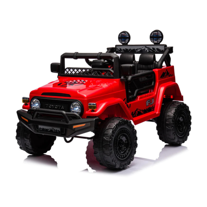 Auto Macchina Elettrica per Bambini Toyota Fj Cruiser Ride-on 12V-Rosso