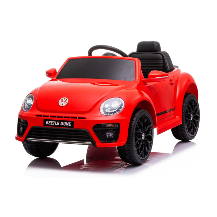 Auto Elettrica per Bambini Volkswagen Maggiolino New Beetle Small 12V-Rosso
