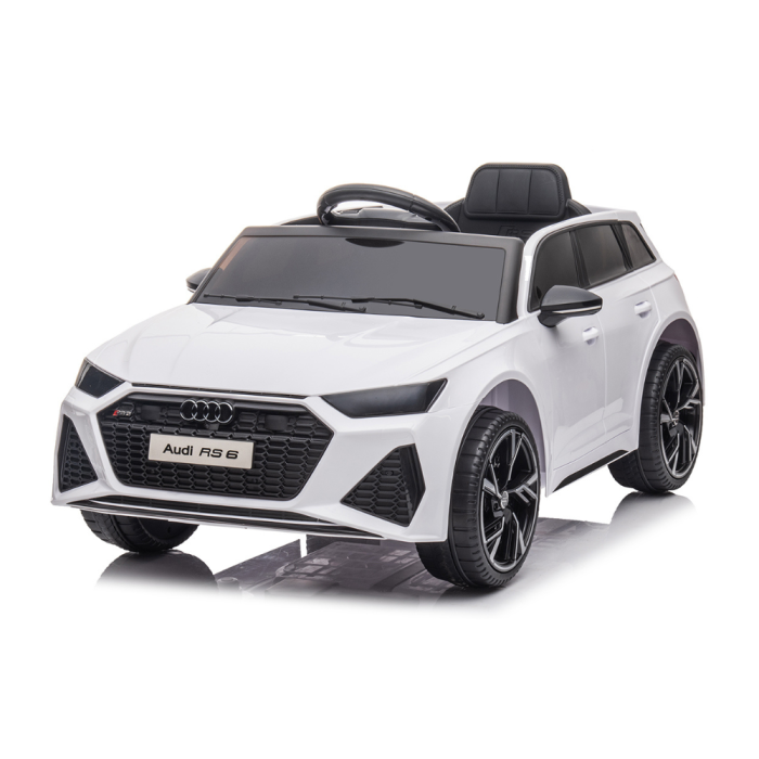 Auto Macchina Elettrica Per Bambini Audi RS6 12V-Bianco