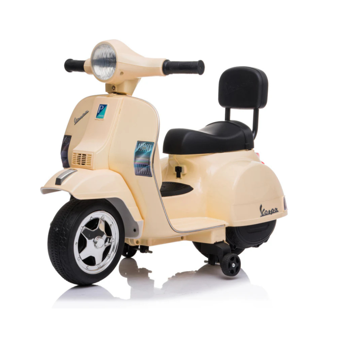 Moto Scooter Elettrico per Bambini Piaggio Mini Vespa PX Small  6V-Avorio