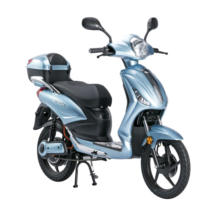 Bicicletta Elettrica Scooter Z-TECH  ZT-09-TDC 1000W 20Ah 48V Batteria Piombo-Silver/Grigio Metallizzato