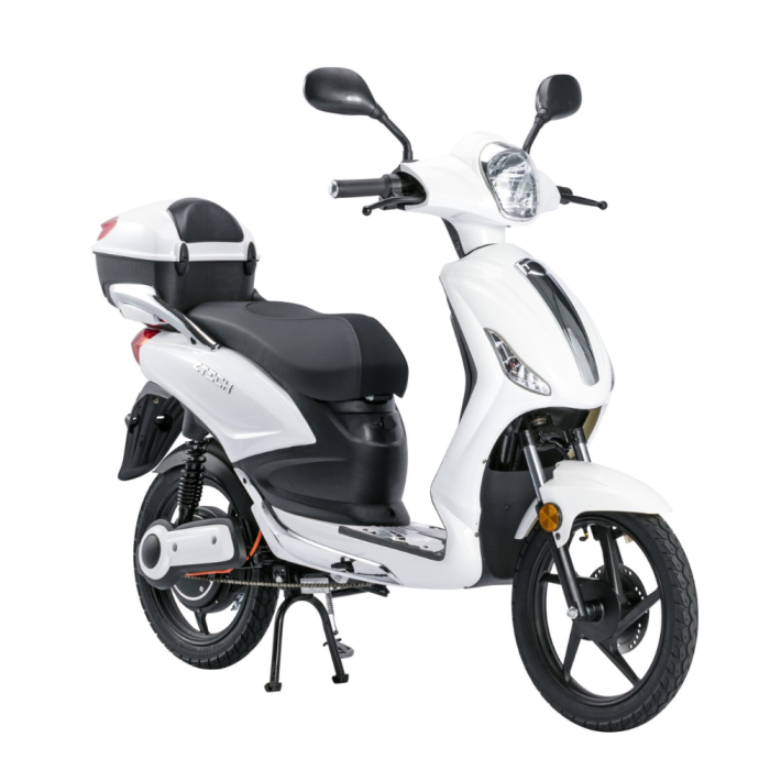 Bicicletta Elettrica Scooter Z-TECH  ZT-09-TDC 1000W 20Ah 48V Batteria Piombo-Bianco