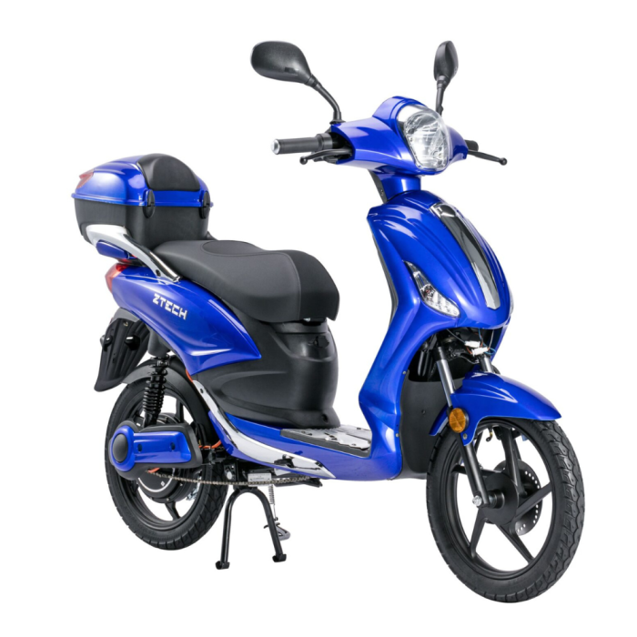 Bicicletta Elettrica Scooter Z-TECH  ZT-09-TDC 1000W 20Ah 48V Batteria Piombo-Blu