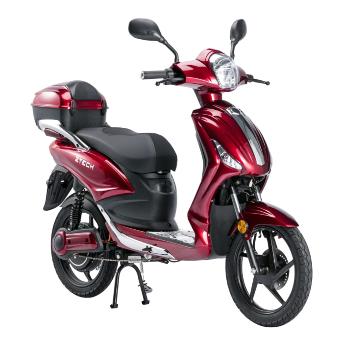 Bicicletta Elettrica Scooter Z-TECH  ZT-09-TDC 1000W 20Ah 48V Batteria Piombo-Rosso
