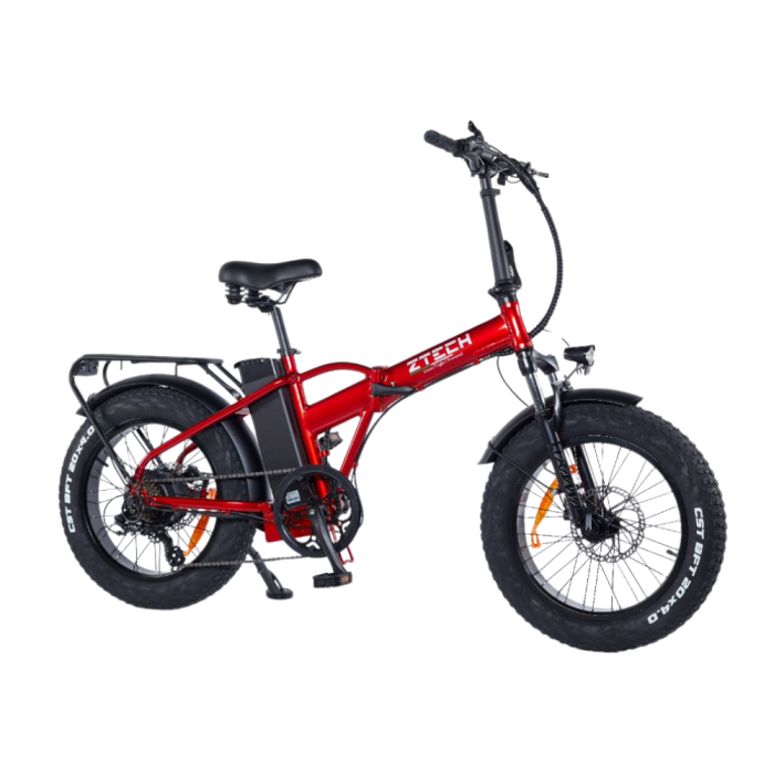 Bicicletta Elettrica Z-Tech ZT-89-M SNIPER 250W/500W 48V 13Ah Batteria Litio -Rosso