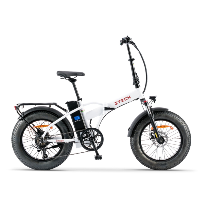 Bicicletta Elettrica Z-Tech ZT-89-F Folding Etna Telaio (Dritto) 250W 10.4Ah 36V Batteria Litio