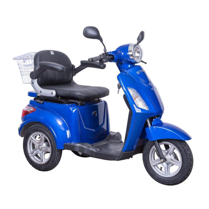 Scooter Z-TECH ZT-15-E "TRILUX PLUS" 3 RUOTE Differenziale per Disabili e Anziani Con Elettrofreno