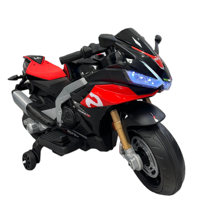 Moto Elettrica per Bambini Aprilia Racing RSV4 Small 12V-Nero