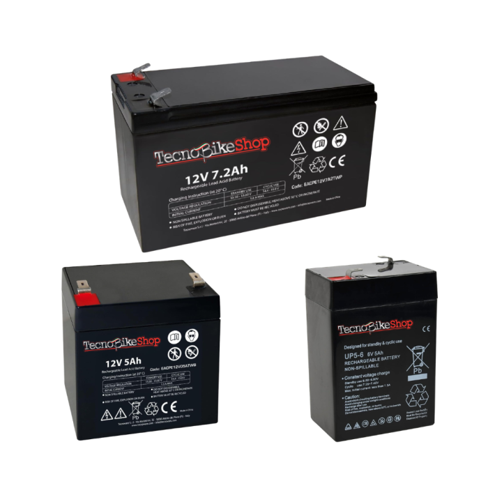 Batteria Veicoli Elettrici per Bambini 6V-12V 