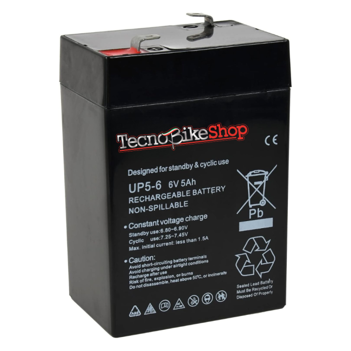 Batteria Veicoli Elettrici per Bambini 6V - 4.5 - 5Ah