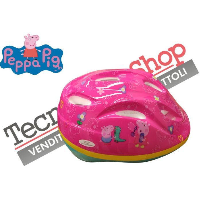 Casco Caschetto Bici Bambina Albri Peppa Pig Omologato Misura Regolabile