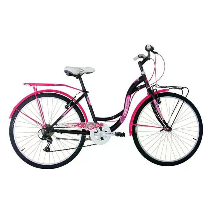 Bicicletta  Fausto Coppi Taylor 24" - 1 Velocità-Nero