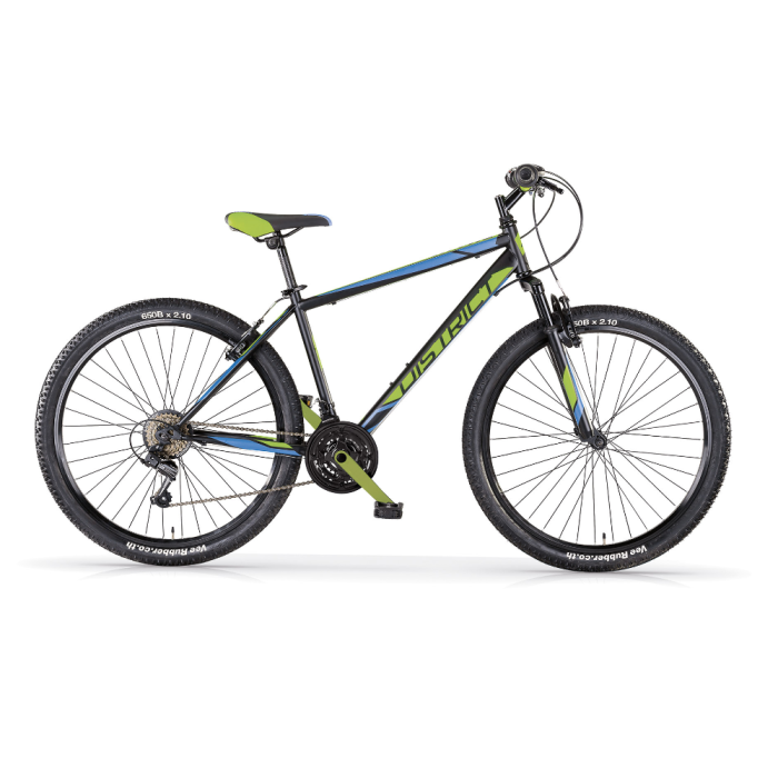 Bicicletta Uomo MTB MBM District 27,5" con Cambio 18 Velocità-Verde