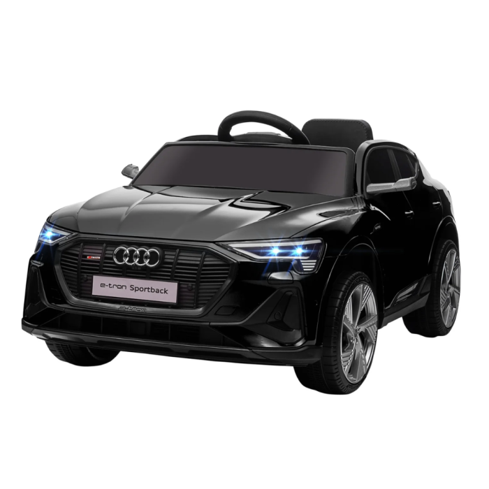 Auto elettrica per bambini Audi E-Tron 12v-Nero