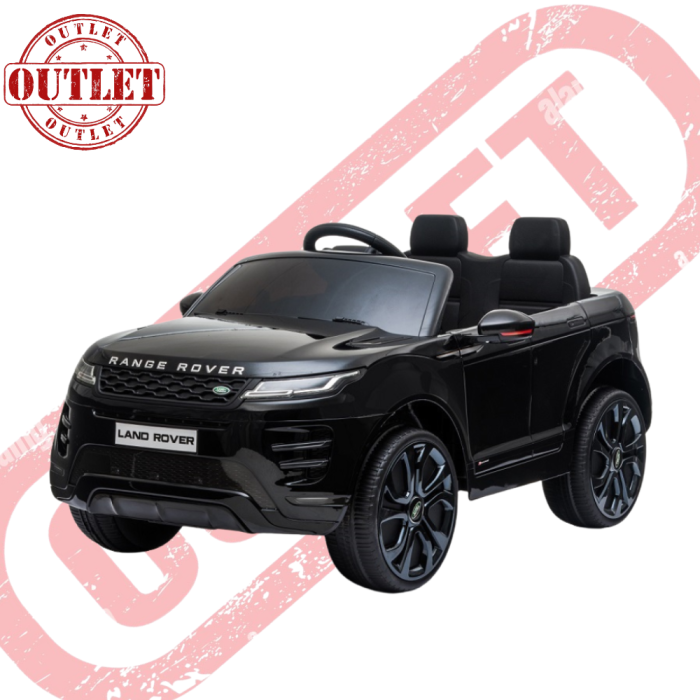 Auto Elettrica Macchina per Bambini LAND ROVER EVOQUE 12V con Monitor 4" Lettore Mp3 -Nero - Seconda Scelta