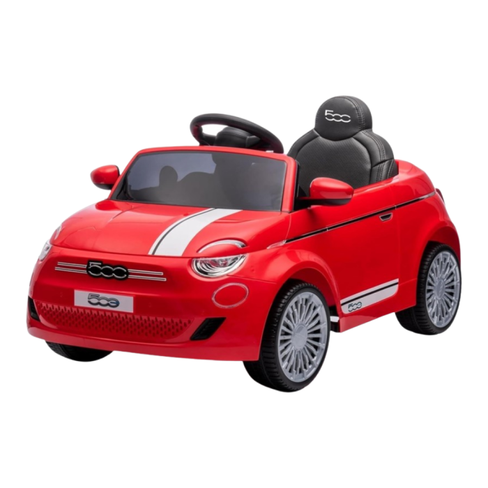 Auto Elettrica per Bambini Fiat 500e 12V-Rosso