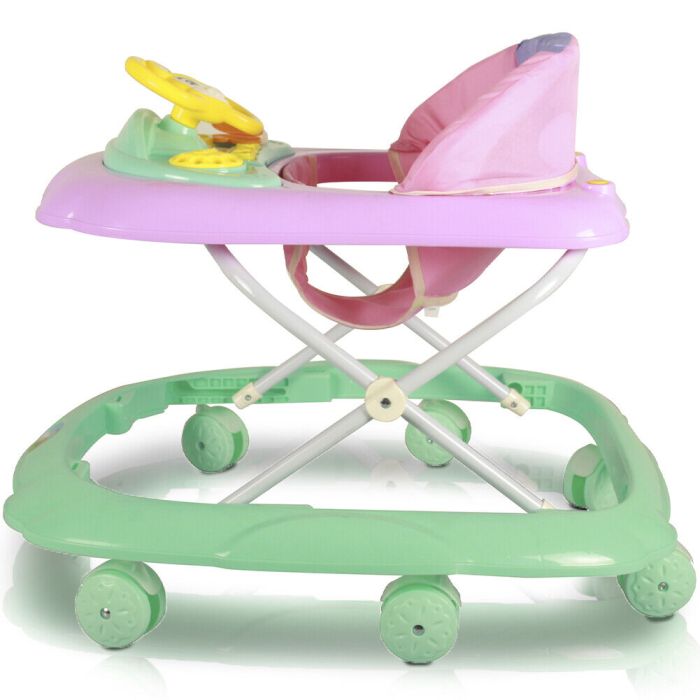 Girello Bambini Wizy Easy per Primi Passi Salvaspazio e Volante Interattivo