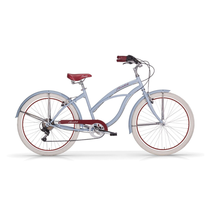 Bici  Cruiser MBM HONOLULU DONNA Ruota 26"-Celeste