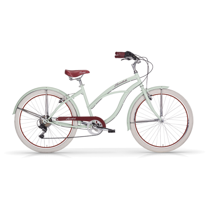 Bici  Cruiser MBM HONOLULU DONNA Ruota 26"-Verde Menta