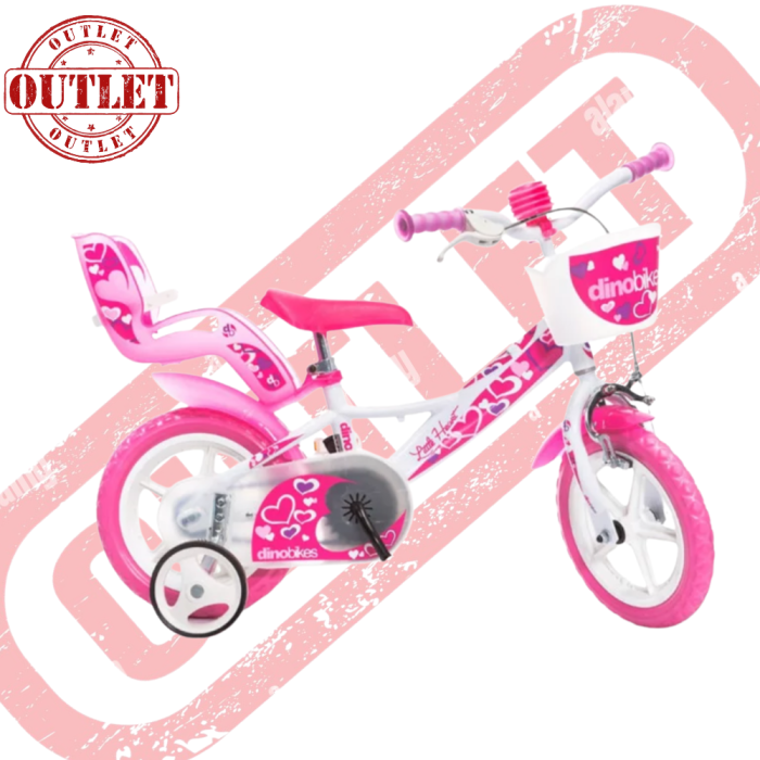Bicicletta Bambina Dino Bikes Little Heart 12"- Seconda Scelta