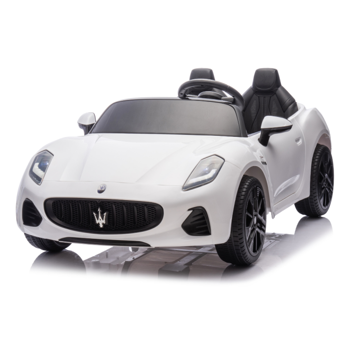 Auto Elettrica Per Bambini Maserati Folgore 12V-Bianco