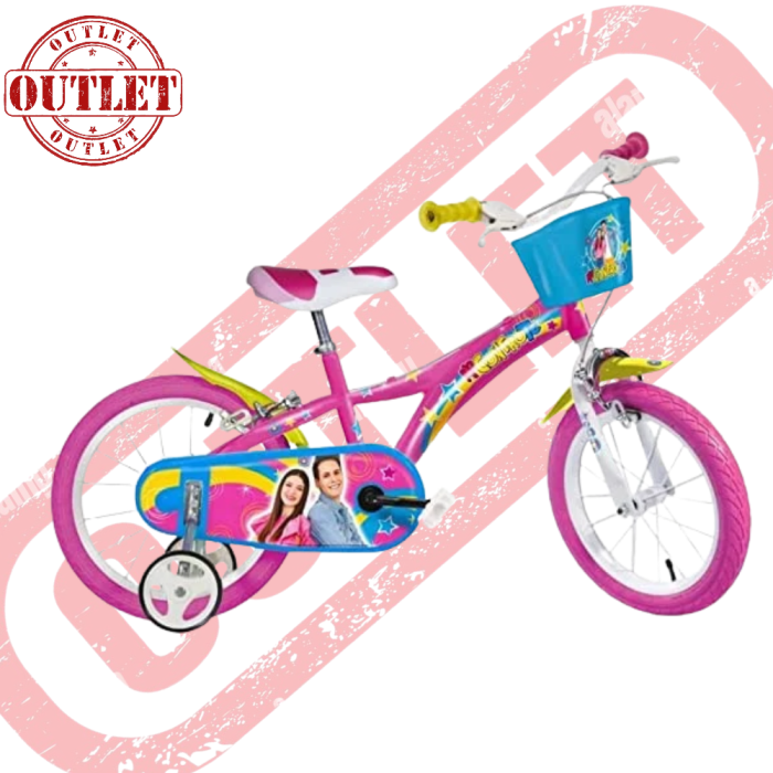 Bicicletta  Bambina Dino Bikes Me Contro Te 14" - Espositiva 