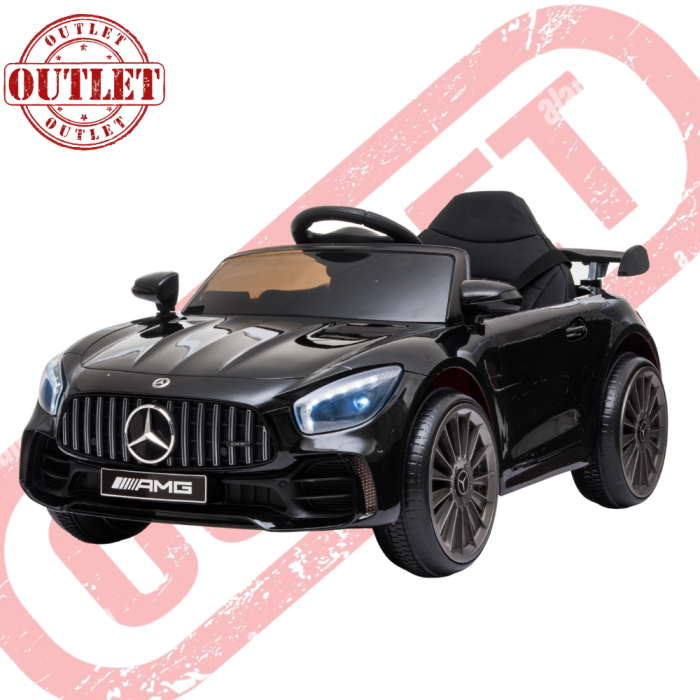 Auto Elettrica Per Bambini Mercedes GTR GT-R AMG 12V Small-Nero - Seconda Scelta
