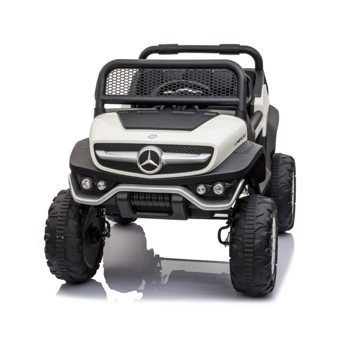 Auto Elettrica per Bambini Mercedes Unimog 12V 2 Posti Monitor Touchscreen Mp4