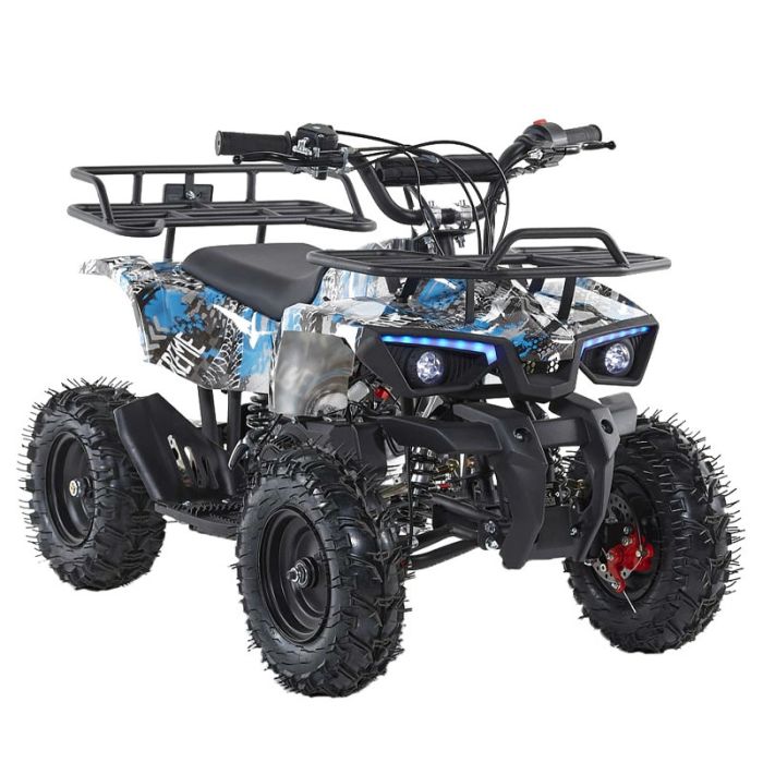 Miniquad ATV KXD Mini Hunter M8ES Ruota 6"-Azzurro