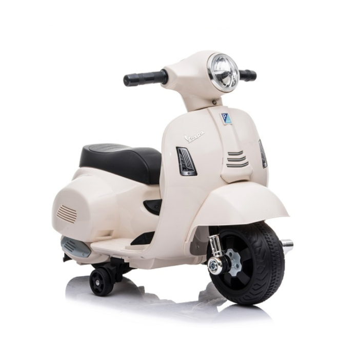 Moto Scooter Elettrico per Bambini Piaggio Vespa Mini GTS Super 6V-Bianco
