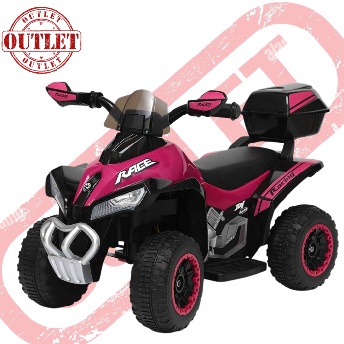 Quad Elettrico Per Bambini  Tecnobike Shop  ATV Mini Quad Deluxe 6V (Seconda scelta)-Viola