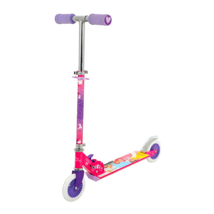 Monopattino Pieghevole per Bambini in Alluminio 2 Ruote PRINCIPESSE