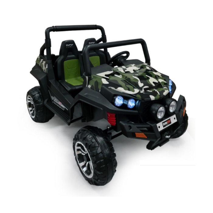 Auto Elettrica per Bambini 4x4 Polar 24V -Verde Mimetico