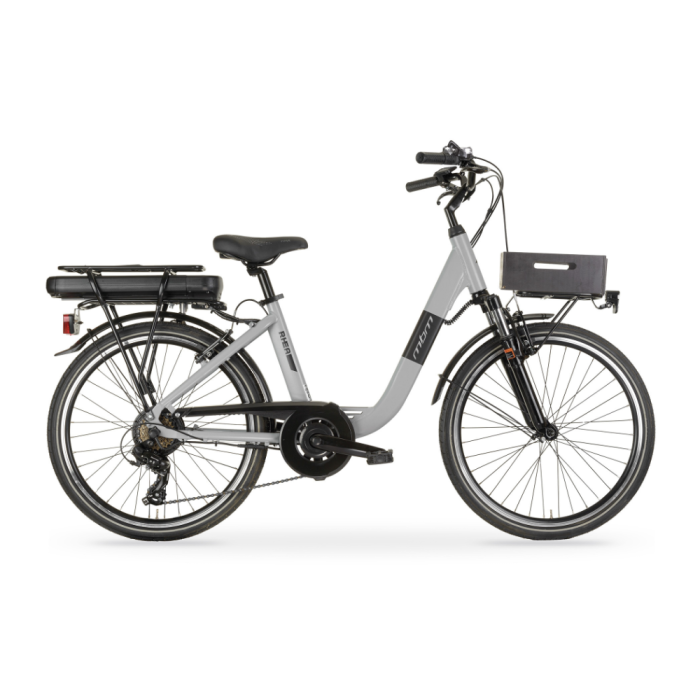 Bicicletta Elettrica A Pedalata Assistita MBM Rhea 24"-Grigio
