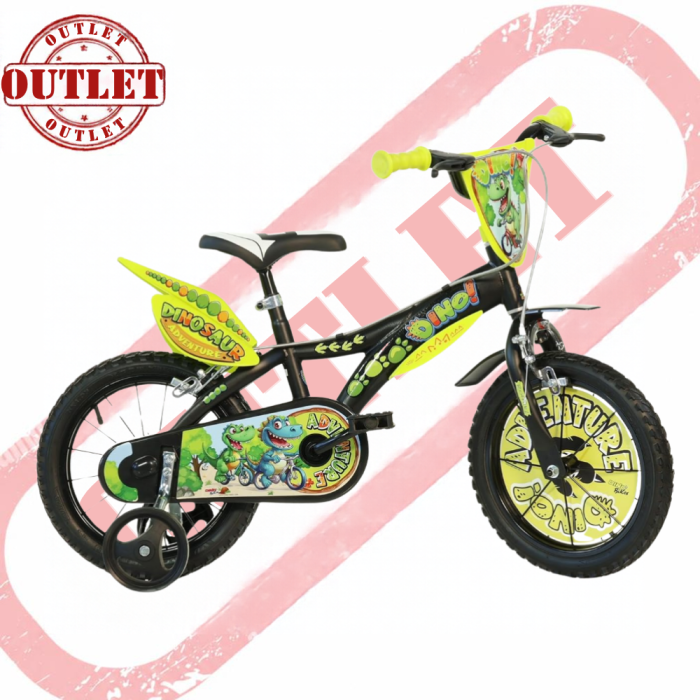 Bicicletta Bambino Dino Bikes Dinosaur DINO T-REX 14" - Seconda Scelta 